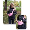 image:imageFunky Junque Versatile Black Fanny Pack Belt Bag for Women and Girls Adjustable Crossbody Waist Bag with Multiple Pockets  Aztec  BlackQuilted Puffer  Pink