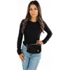 image:imageFunky Junque Versatile Black Fanny Pack Belt Bag for Women and Girls Adjustable Crossbody Waist Bag with Multiple Pockets  Aztec  BlackSherpa  Black