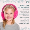 image:imageFunky Junque Winter Ear Muffs for Kids Girl Boy Fuzzy Cozy Warm Earmuffs Adjustable Cold Weather Ear Warmer Ages 412Cable Knit  Hot Pink