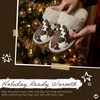 image:imageFunky Junque Womens Clog Slippers Faux Fur House ShoesCow Print  Beige