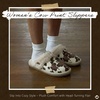 image:imageFunky Junque Womens Clog Slippers Faux Fur House ShoesCow Print  Beige