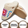 image:imageFunky Junque Womens Clog Slippers Faux Fur House ShoesCrochet  Beige
