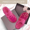 image:imageFunky Junque Womens Clog Slippers Faux Fur House ShoesSequin  Hot Pink