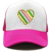 image:imageFunky Junque Baby Boy Infant Trucker Sun Hat Baseball Toddler Girl Curved Brim Trucker Hat Youth Beach Cap Summer MeshHeart Rainbow  Hot PinkWhite