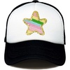 image:imageFunky Junque Baby Boy Infant Trucker Sun Hat Baseball Toddler Girl Curved Brim Trucker Hat Youth Beach Cap Summer MeshStar Rainbow  BlackWhite