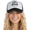 image:imageFunky Junque Bachelorette Trucker Hats for Women  Mesh Baseball Cap Bridal Shower Bride Party FavorsSmashed in Nash  BlackWhite