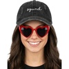 image:imageFunky Junque Bride and Groom Baseball Hats Bachelorette Party Caps1 Squad Black  1 Heart Sunnies Red