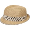 image:imageFunky Junque Short Brim Fedora Packable Sun Hat for WomenBrown