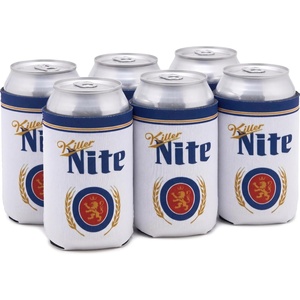 image:imageAdult Can Cooler Sleeve  4Pack Variety6 Pack  Killer Nite  White