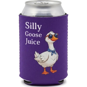 image:imageAdult Can Cooler Sleeve  4Pack VarietySilly Goose Juice  Purple