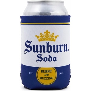 image:imageAdult Can Cooler Sleeve  4Pack VarietySunburn Soda  White
