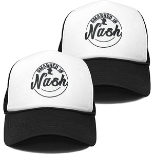image:imageFunky Junque Bachelorette Trucker Hats for Women  Mesh Baseball Cap Bridal Shower Bride Party Favors2 Pack  Smashed in Nash
