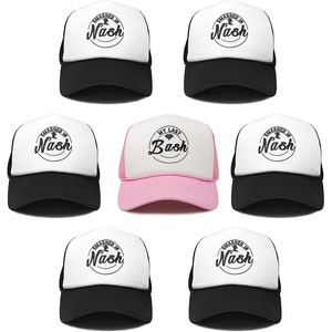 image:imageFunky Junque Bachelorette Trucker Hats for Women  Mesh Baseball Cap Bridal Shower Bride Party Favors7 Pack  1 My Last Bash  6 Smashed in Nash