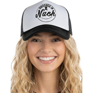 image:imageFunky Junque Bachelorette Trucker Hats for Women  Mesh Baseball Cap Bridal Shower Bride Party FavorsSmashed in Nash  BlackWhite