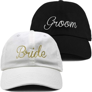 image:imageFunky Junque Bride and Groom Baseball Hats Bachelorette Party Caps1 Bride WhiteGold  Groom
