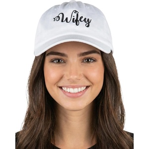 image:imageFunky Junque Bride and Groom Baseball Hats Bachelorette Party CapsWifey  White