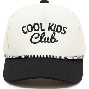 image:imageFunky Junque Kids Golf Rope Trucker HatCool Kids Club  BlackBeige