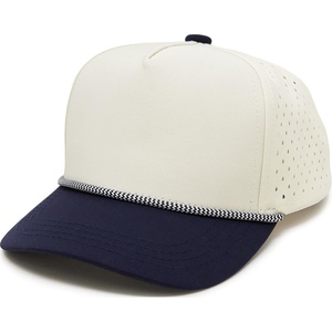 image:imageFunky Junque Kids Golf Rope Trucker HatNavyBeige