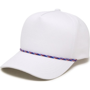 image:imageFunky Junque Unisex Adjustable Trucker Snapback Rope HatWhite  RedWhiteBlue Rope