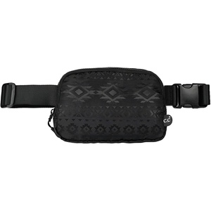image:imageFunky Junque Versatile Black Fanny Pack Belt Bag for Women and Girls Adjustable Crossbody Waist Bag with Multiple Pockets  Aztec  BlackAztec  Black