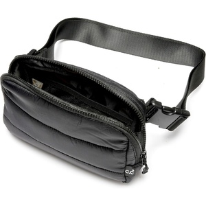image:imageFunky Junque Versatile Black Fanny Pack Belt Bag for Women and Girls Adjustable Crossbody Waist Bag with Multiple Pockets  Aztec  BlackPuffer  Black