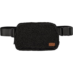 image:imageFunky Junque Versatile Black Fanny Pack Belt Bag for Women and Girls Adjustable Crossbody Waist Bag with Multiple Pockets  Aztec  BlackSherpa  Black