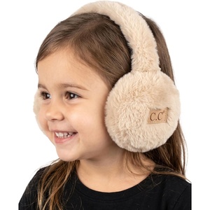 image:imageFunky Junque Winter Ear Muffs for Kids Girl Boy Fuzzy Cozy Warm Earmuffs Adjustable Cold Weather Ear Warmer Ages 412Faux Fur  Beige