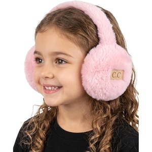 image:imageFunky Junque Winter Ear Muffs for Kids Girl Boy Fuzzy Cozy Warm Earmuffs Adjustable Cold Weather Ear Warmer Ages 412Faux Fur  Pink