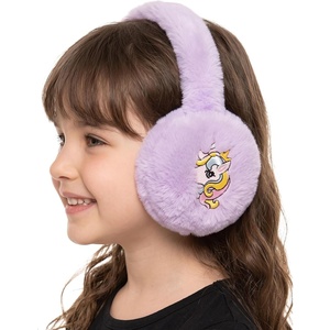 image:imageFunky Junque Winter Ear Muffs for Kids Girl Boy Fuzzy Cozy Warm Earmuffs Adjustable Cold Weather Ear Warmer Ages 412Unicorn  Lavender