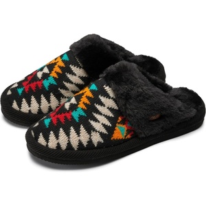 image:imageFunky Junque Womens Clog Slippers Faux Fur House ShoesAztec  Black