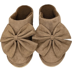 image:imageFunky Junque Womens Clog Slippers Faux Fur House ShoesOversized Bow  Brown