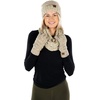 image:imageFunky Junque Hat Scarf Glove Set for Women  Matching Winter Set with Oversized Slouchy Beanie Infinity Scarf amp Cozy GlovesConfetti Oatmeal