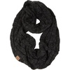 image:imageFunky Junque Hat Scarf Glove Set for Women  Matching Winter Set with Oversized Slouchy Beanie Infinity Scarf amp Cozy GlovesOnyx Black
