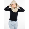 image:imageFunky Junque Hat Scarf Glove Set for Women  Matching Winter Set with Ribbed Knit Beanie Infinity Scarf amp Cozy GlovesA Confetti Oatmeal