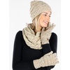 image:imageFunky Junque Hat Scarf Glove Set for Women  Matching Winter Set with Ribbed Knit Beanie Infinity Scarf amp Cozy GlovesA Confetti Oatmeal