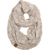 image:imageFunky Junque Hat Scarf Glove Set for Women  Matching Winter Set with Ribbed Knit Beanie Infinity Scarf amp Cozy GlovesA Confetti Oatmeal