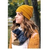 image:imageFunky Junque Skull Cap Beanie for Women  Womens Winter Hat Knit Slouch Style Warm Soft Unisex Cold Weather Mens Beanies3 Pack  Ivory  Heather Grey  Mustard