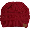 image:imageFunky Junque Skull Cap Beanie for Women  Womens Winter Hat Knit Slouch Style Warm Soft Unisex Cold Weather Mens BeaniesBurgundy