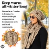 image:imageFunky Junque Slouchy Beanie amp Infinity Scarf Gift Set  Matching Winter Accessories Sets for Women Oversized Hat and ScarvesLatte Confetti