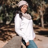 image:imageFunky Junque Slouchy Beanie amp Infinity Scarf Gift Set  Matching Winter Accessories Sets for Women Oversized Hat and ScarvesOatmeal Confetti