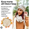 image:imageFunky Junque Slouchy Beanie amp Infinity Scarf Gift Set  Matching Winter Accessories Sets for Women Oversized Hat and ScarvesOatmeal Confetti