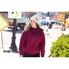 image:imageFunky Junque Slouchy Beanie for Women Winter Hat Warm Slouch Oversized Soft Chunky Cable Knit Beanies for Cold Weather2 Pack  Black  Beige