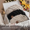 image:imageFunky Junque Slouchy Beanie for Women Winter Hat Warm Slouch Oversized Soft Chunky Cable Knit Beanies for Cold Weather3 Pack  Black  Beige  Confetti Oatmeal