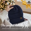 image:imageFunky Junque Slouchy Beanie for Women Winter Hat Warm Slouch Oversized Soft Chunky Cable Knit Beanies for Cold WeatherNavy