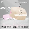 image:imageFunky Junque Trucker Snapback HatBirdie  Gingham Pink  WhiteBeige