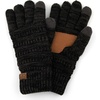 image:imageFunky Junque Winter Hat and Gloves for Women  Oversized Winter Hat amp Gloves Cozy Knit Slouchy Beanie Set for Cold WeatherAn Onyx Black