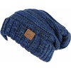 image:imageFunky Junque Winter Hat and Gloves for Women  Oversized Winter Hat amp Gloves Cozy Knit Slouchy Beanie Set for Cold WeatherMidnight Blue