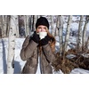 image:imageFunky Junque Womens Beanie amp Touchscreen Gloves Set  Soft 100 Acrylic Knit Winter Hat and Gloves Cozy Cold Weather GiftBlack