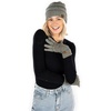 image:imageFunky Junque Womens Beanie amp Touchscreen Gloves Set  Soft 100 Acrylic Knit Winter Hat and Gloves Cozy Cold Weather GiftConfetti Dove Grey