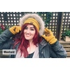 image:imageFunky Junque Womens Beanie amp Touchscreen Gloves Set  Soft 100 Acrylic Knit Winter Hat and Gloves Cozy Cold Weather GiftConfetti Ivory